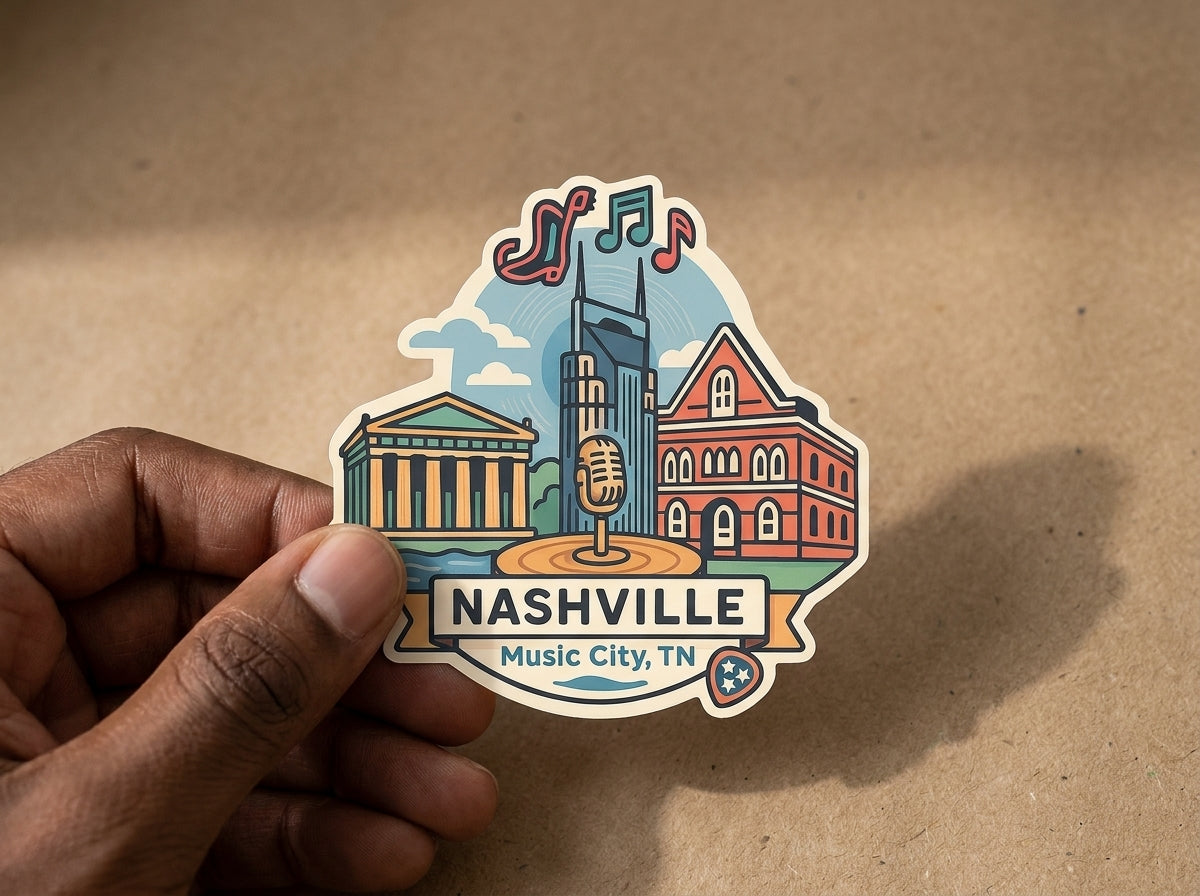 Nashville, TN sticker - lifestyle photo 2