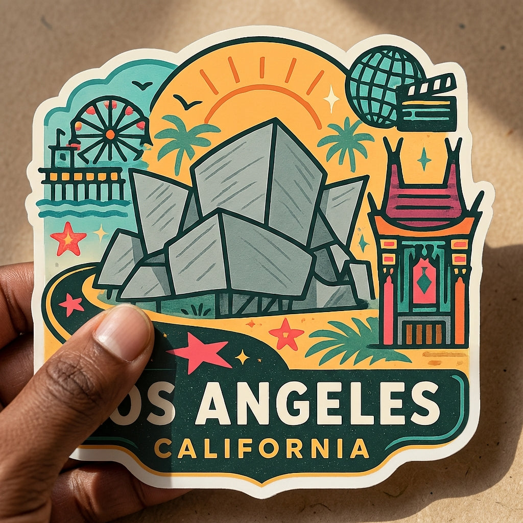 Los Angeles, California sticker - lifestyle photo 1