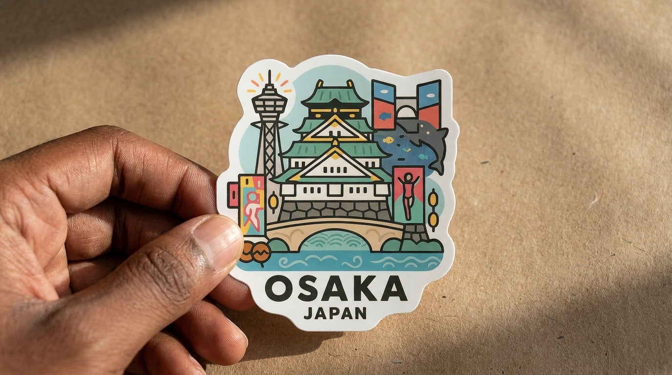 Osaka, Japan sticker - lifestyle photo 2