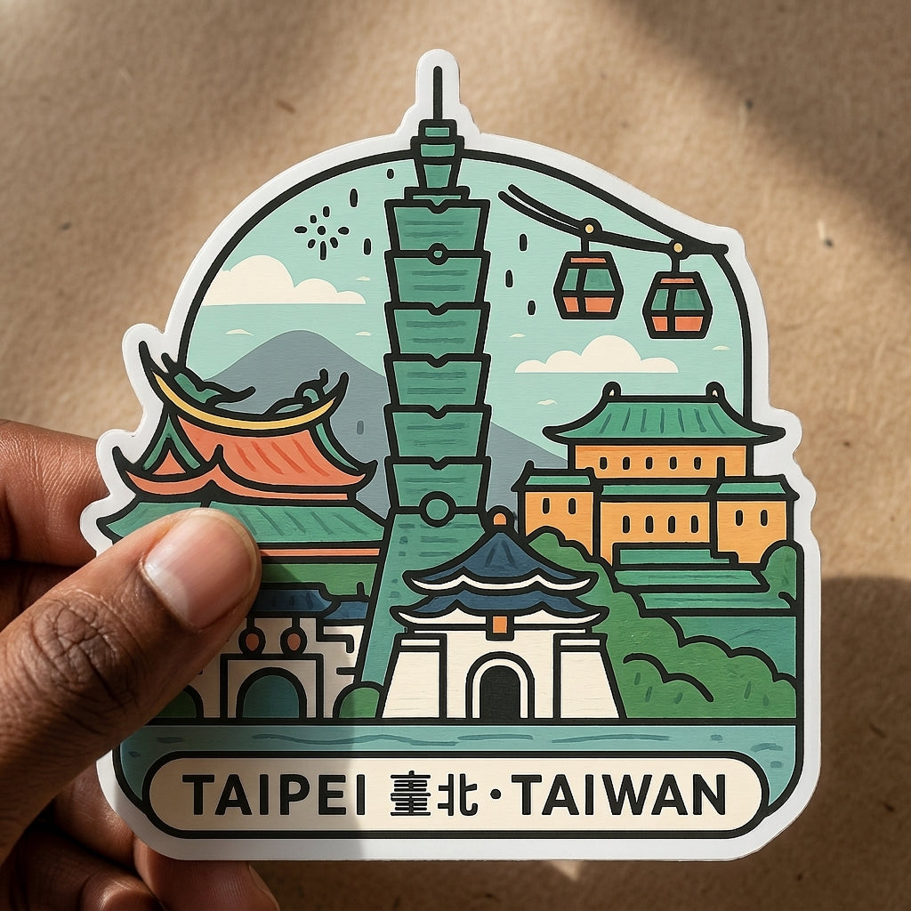 Taipei, Taiwan sticker - lifestyle photo 2