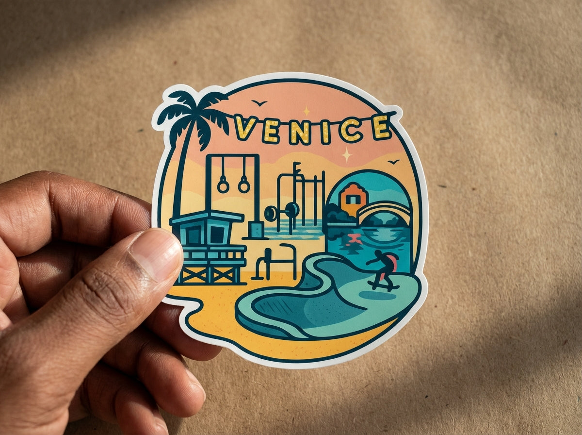 Venice Beach, California sticker - lifestyle photo 3