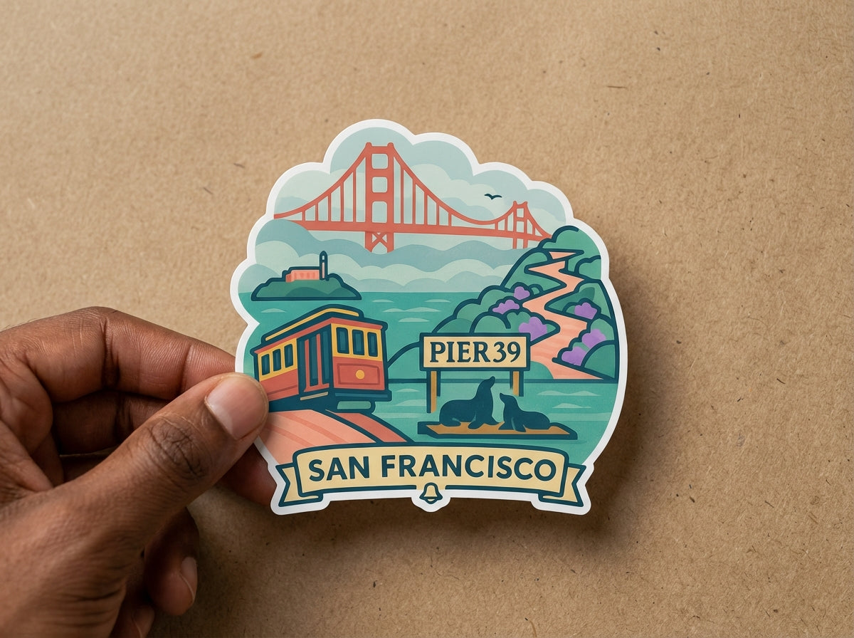San Francisco sticker - lifestyle photo 4
