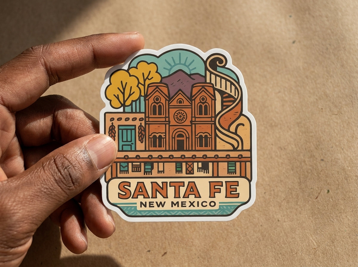 Santa Fe, NM sticker - lifestyle photo 4