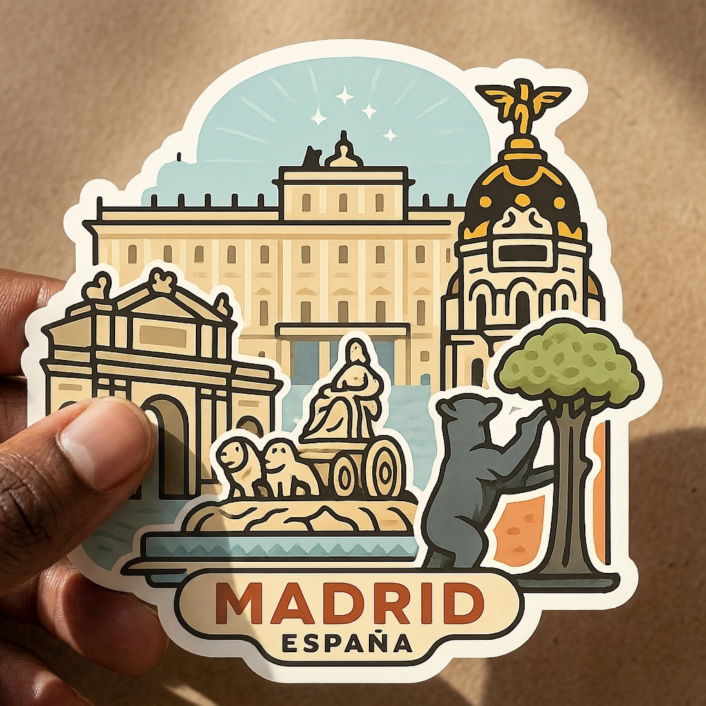 Madrid, Spain sticker - lifestyle photo 2