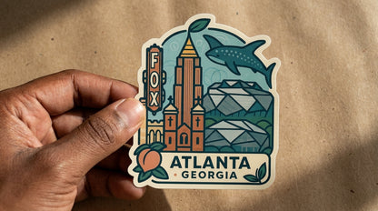 Atlanta, GA sticker - lifestyle photo 2