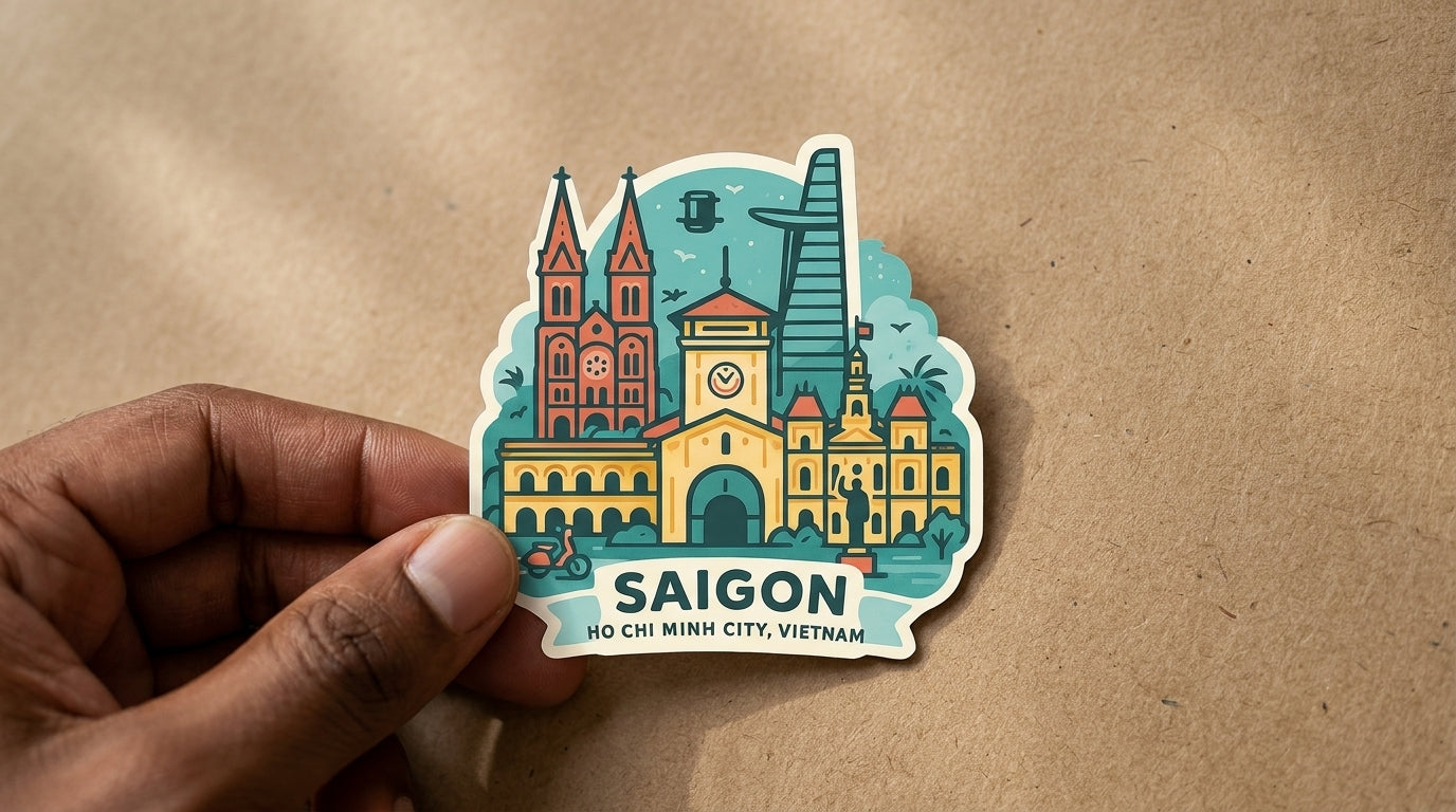 Ho Chi Minh City, Vietnam sticker - lifestyle photo 2
