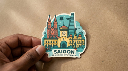 Ho Chi Minh City, Vietnam sticker - lifestyle photo 2