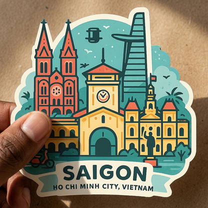 Ho Chi Minh City, Vietnam sticker - lifestyle photo 1