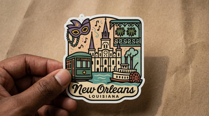 New Orleans, LA sticker - lifestyle photo 1