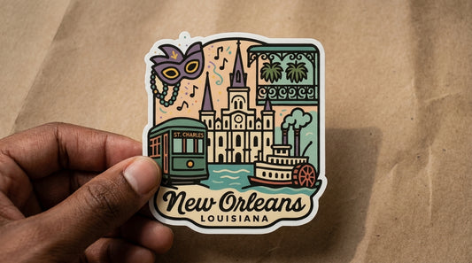 New Orleans, LA sticker - lifestyle photo 1