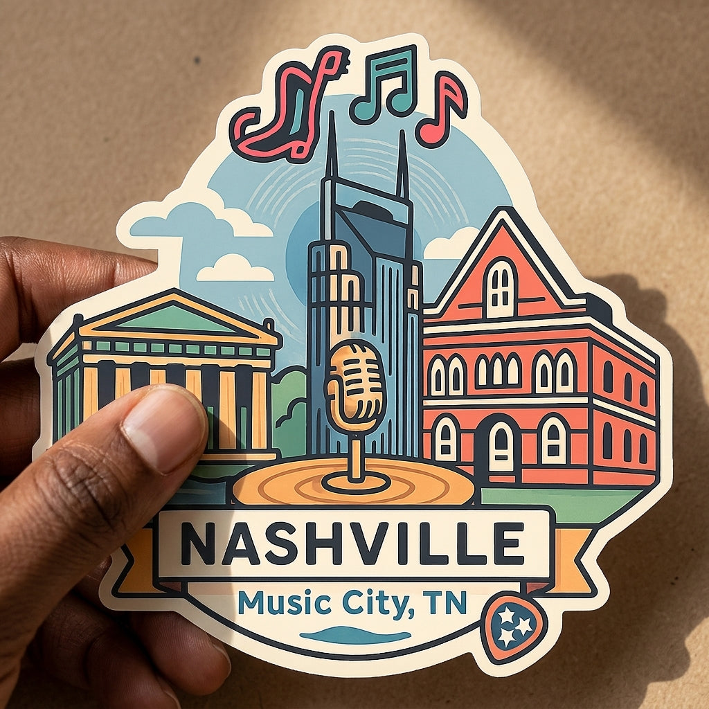 Nashville, TN sticker - lifestyle photo 1