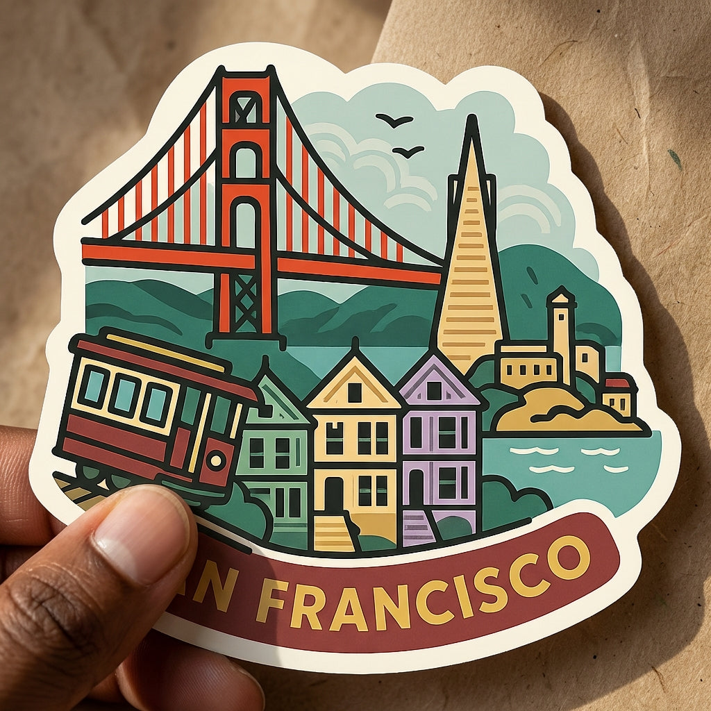 San Francisco sticker - lifestyle photo 5