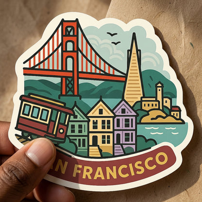 San Francisco sticker - lifestyle photo 5