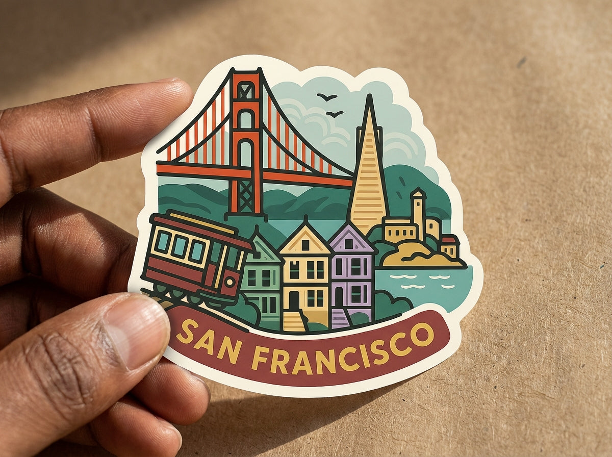 San Francisco sticker - lifestyle photo 4