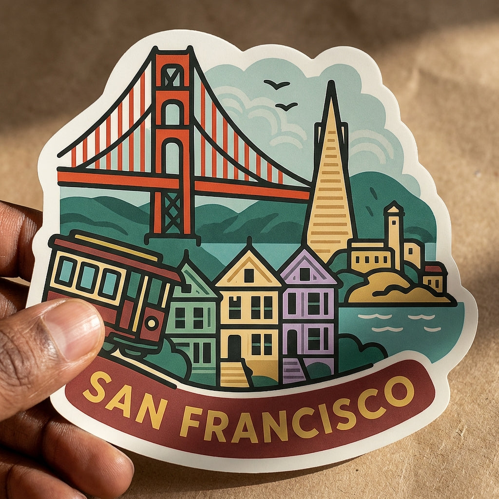 San Francisco sticker - lifestyle photo 3