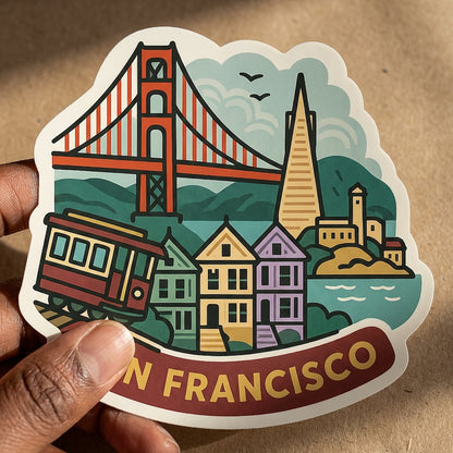 San Francisco sticker - lifestyle photo 2