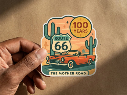 Route 66 sticker - lifestyle photo 2