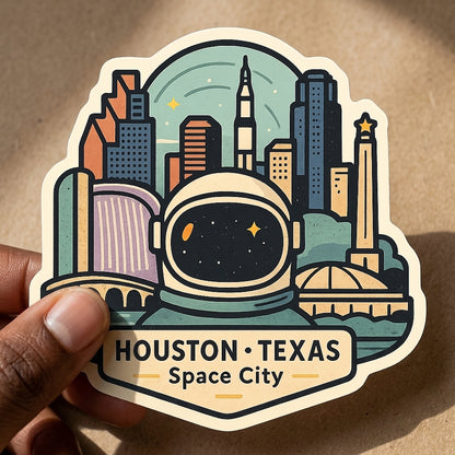 Houston, TX sticker - lifestyle photo 3