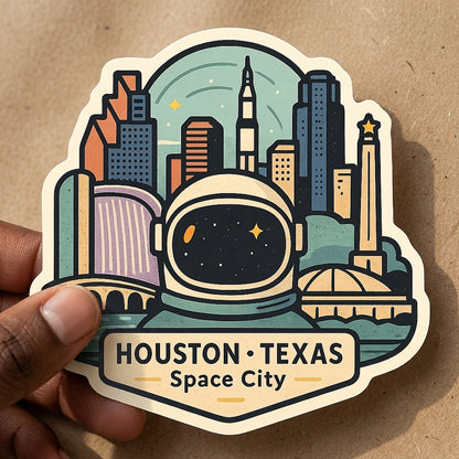 Houston, TX sticker - lifestyle photo 2