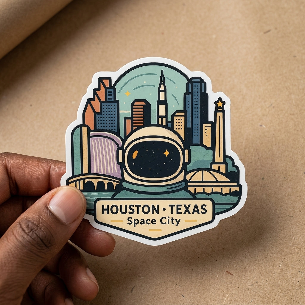 Houston, TX sticker - lifestyle photo 1