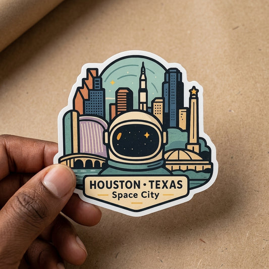 Houston, TX sticker - lifestyle photo 1