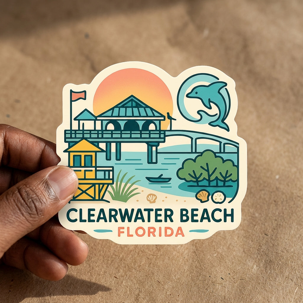 Clearwater Beach, FL sticker - lifestyle photo 1
