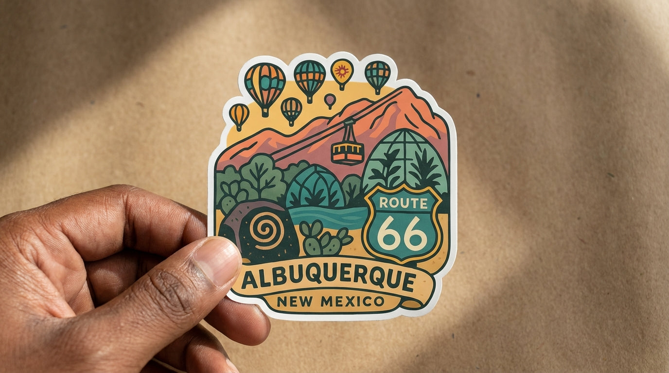 Albuquerque, New Mexico sticker - lifestyle photo 2