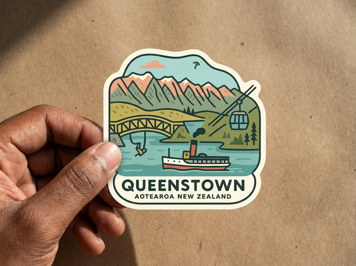 Queenstown, New Zealand sticker - lifestyle photo 2