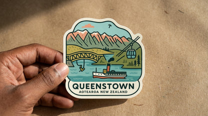 Queenstown, New Zealand sticker - lifestyle photo 1