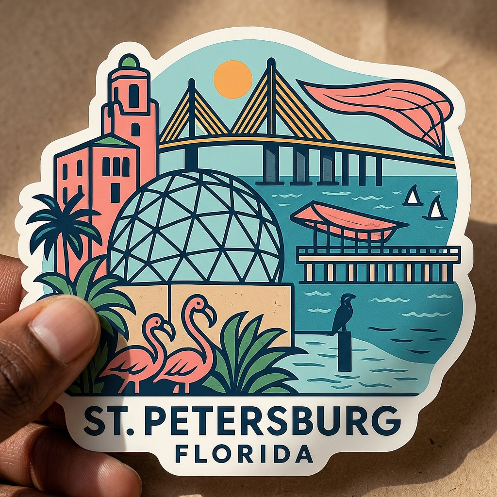 St Petersburg, FL sticker - lifestyle photo 3