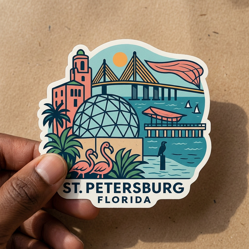 St Petersburg, FL sticker - lifestyle photo 2
