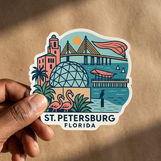 St Petersburg, FL sticker - lifestyle photo 1