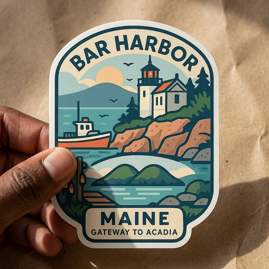 Bar Harbor, Maine sticker - lifestyle photo 2