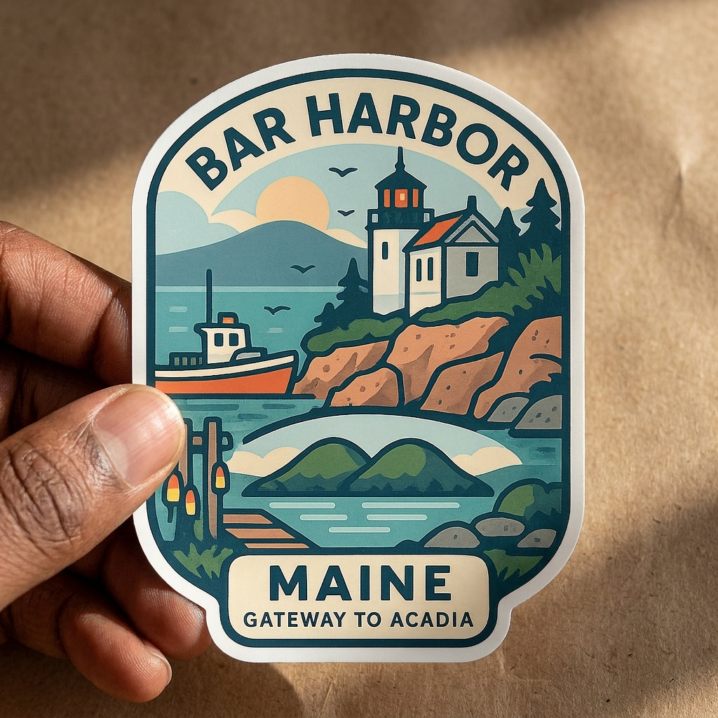 Bar Harbor, Maine sticker - lifestyle photo 1
