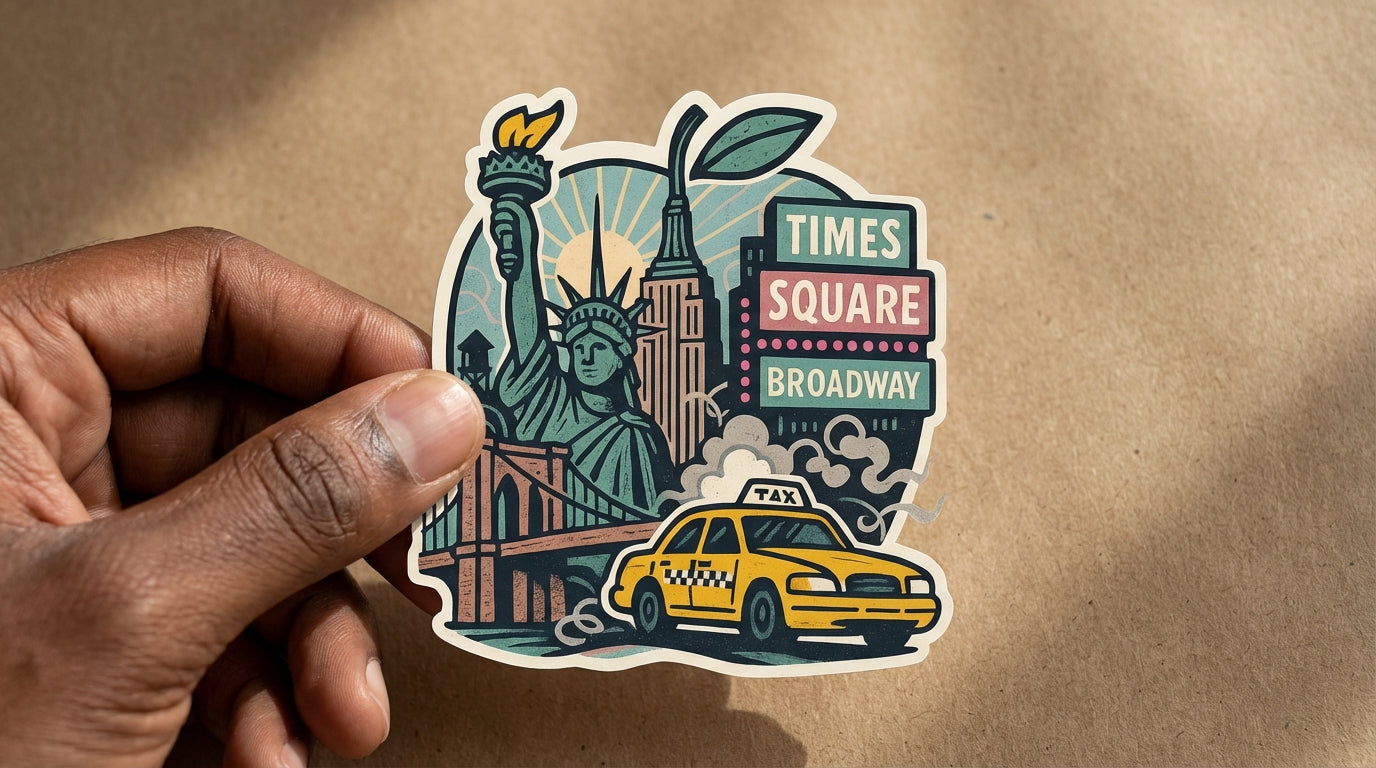 New York City sticker - lifestyle photo 3