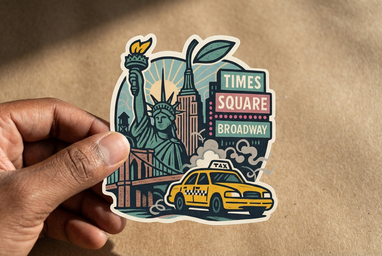 New York City sticker - lifestyle photo 1