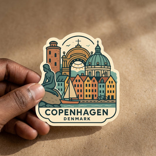 Copenhagen, Denmark sticker - lifestyle photo 2