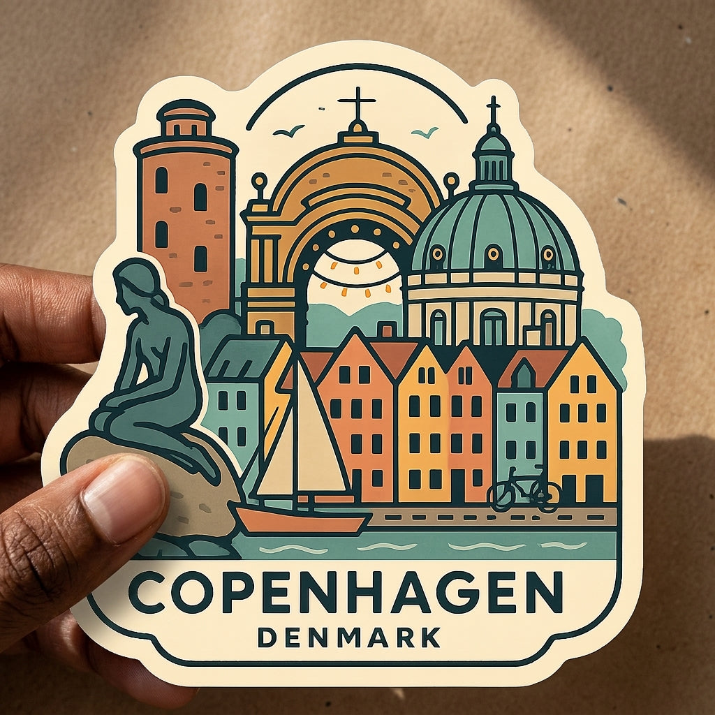 Copenhagen, Denmark sticker - lifestyle photo 1