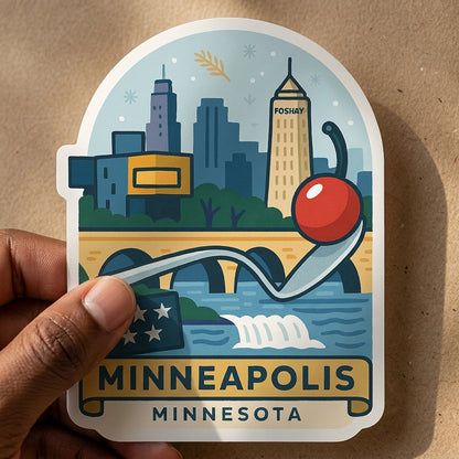 Minneapolis, MN sticker - lifestyle photo 2