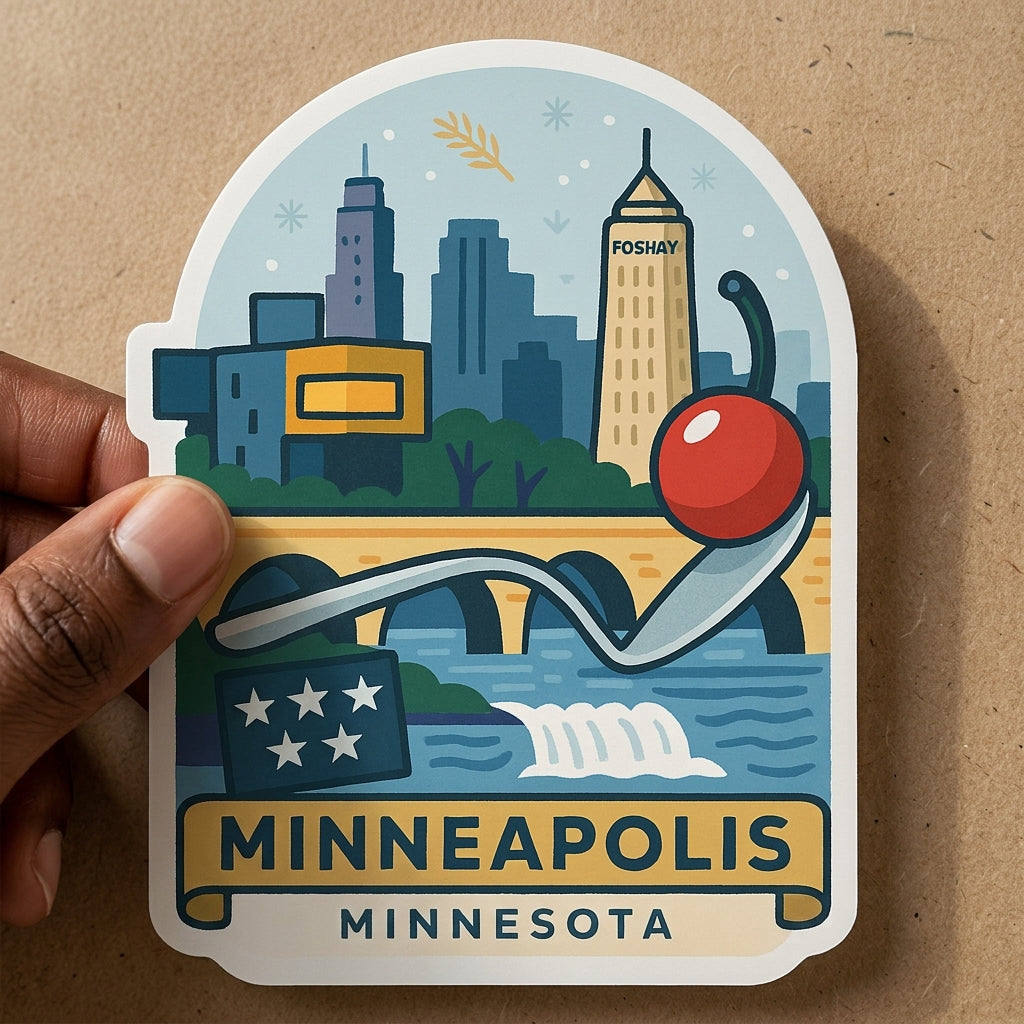 Minneapolis, MN sticker - lifestyle photo 1
