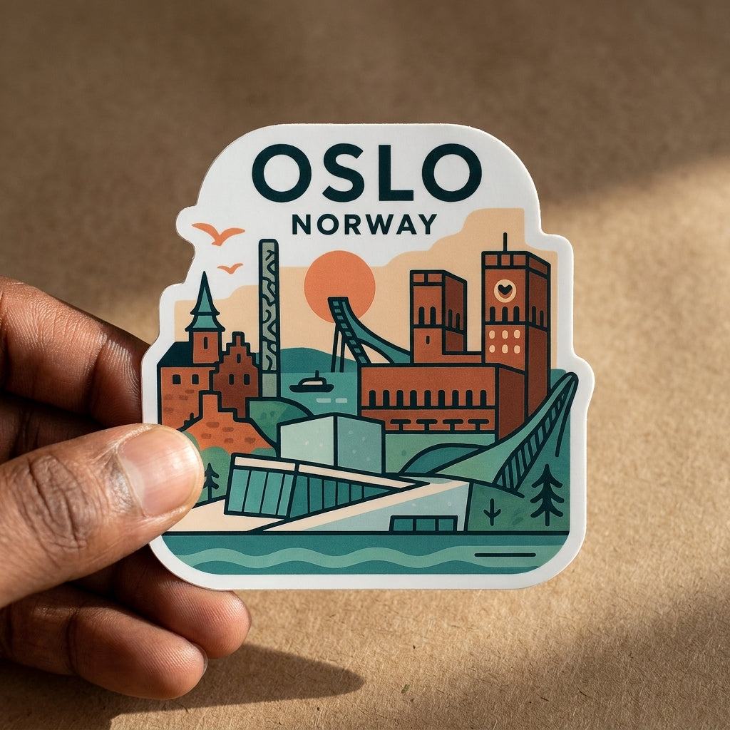 Oslo, Norway sticker - lifestyle photo 2