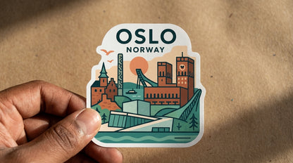 Oslo, Norway sticker - lifestyle photo 1
