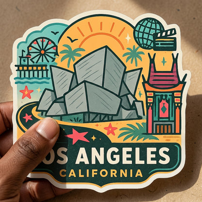Los Angeles, California sticker - lifestyle photo 1
