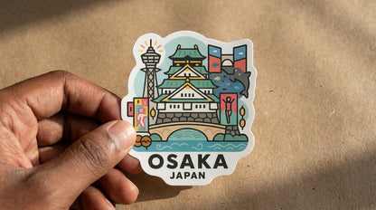 Osaka, Japan sticker - lifestyle photo 2