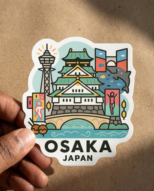 Osaka, Japan sticker - lifestyle photo 1
