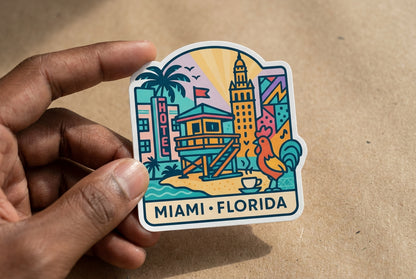 Miami, Florida sticker - lifestyle photo 1