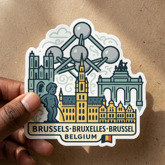 Brussels, Belgium sticker - lifestyle photo 2