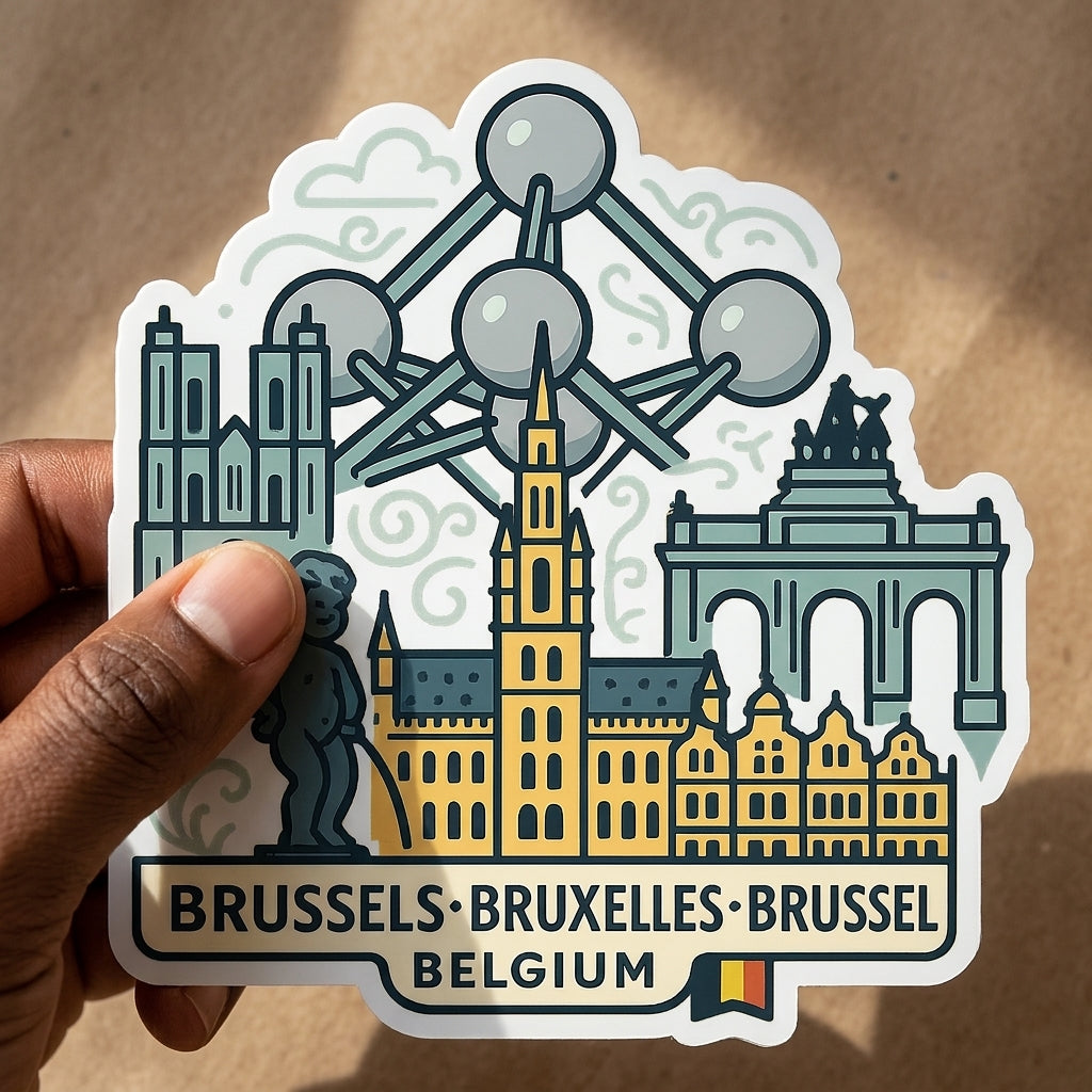 Brussels, Belgium sticker - lifestyle photo 1