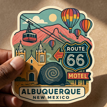 Albuquerque, New Mexico sticker - lifestyle photo 3