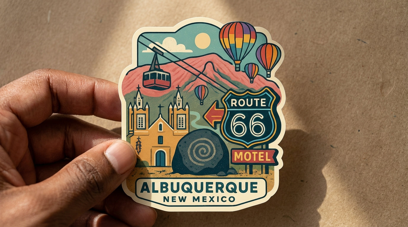 Albuquerque, New Mexico sticker - lifestyle photo 2